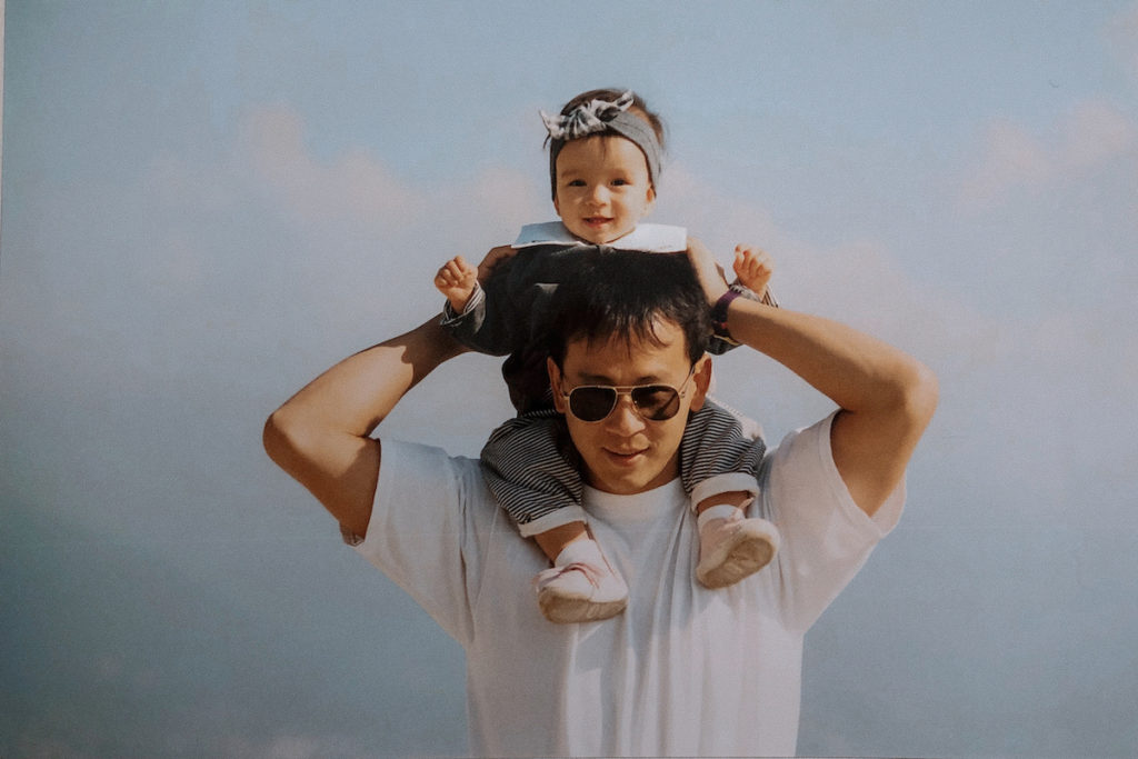 Passion photographie - Papa et moi, dans le Lavaux il y a fort longtemps